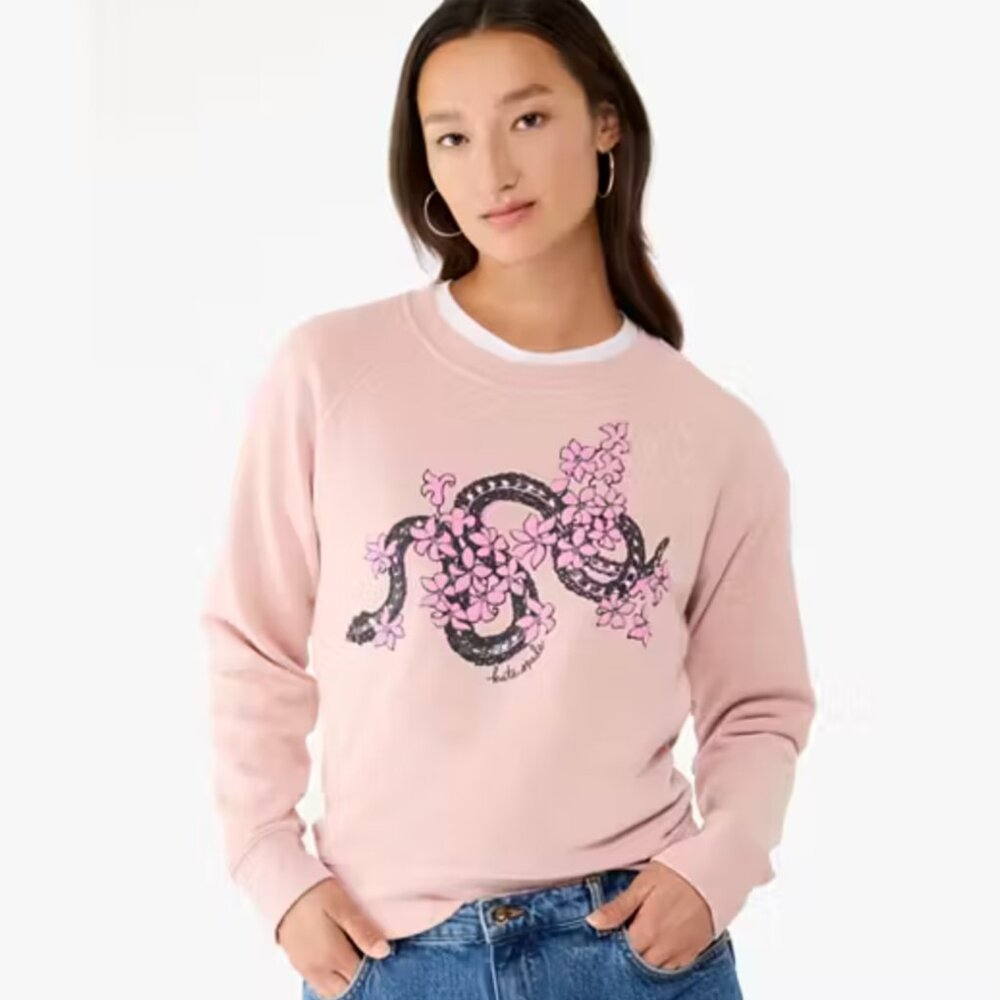 🐍 🌺 NWT Kate Spade Snake Floral Sweatshirt